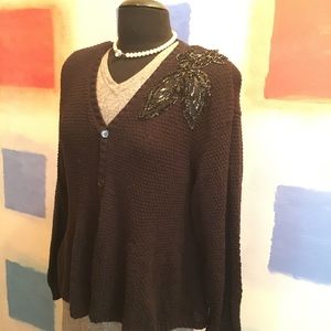 TanGan Appliqué Cardigan